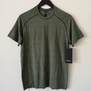 NWT LULULEMON WVRG/SKSR Green Multi Metal Vent Tech SS 2.0 Top Shirt Mens Medium